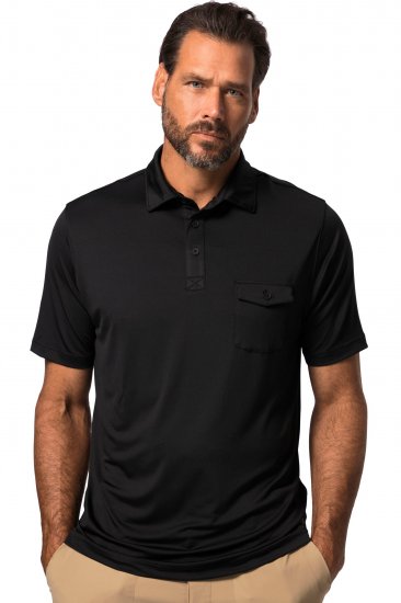 JP1880 Jay-Pi Flexnamic QuickDry Piqué Golf Polo Shirt Black - Odzież sportowa - Odzież sportowa 2XL-10XL
