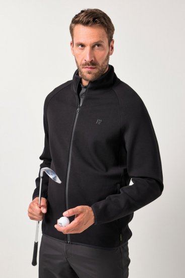 JAY-PI FLEXNAMIC® Golf Sweat Jacket with Zipper Black - Odzież sportowa - Odzież sportowa 2XL-10XL