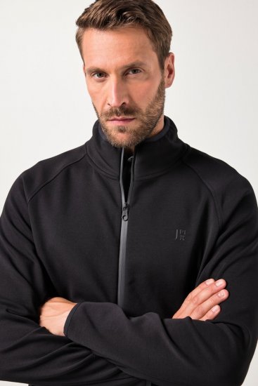 JAY-PI FLEXNAMIC® Golf Sweat Jacket with Zipper Black - Odzież sportowa - Odzież sportowa 2XL-10XL