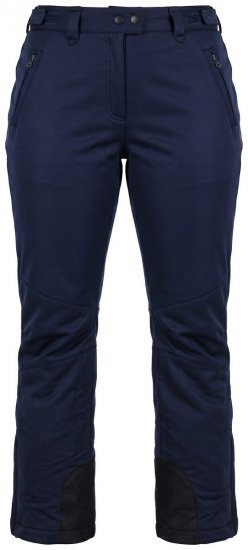 Ulla Popken 824297 Spodnie softshell z ochraniaczem śniegowym Granatowa - Odzież narciarska - 