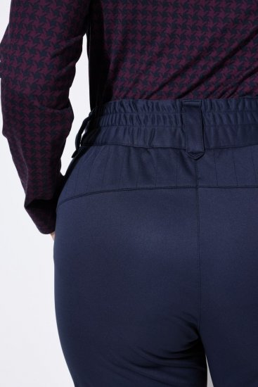Ulla Popken 824297 Spodnie softshell z ochraniaczem śniegowym Granatowa - Odzież narciarska - 