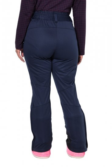 Ulla Popken 824297 Spodnie softshell z ochraniaczem śniegowym Granatowa - Odzież narciarska - 