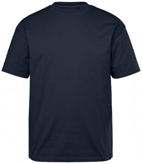 STHUGE 824720 Koszulka oversize Granatowa - Koszulki - T-shirty meskie Duże Rozmiary - 2XL-14XL