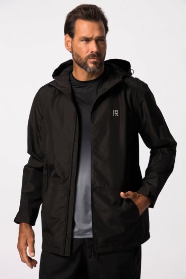 Jay-Pi 825611 Kurtka przeciwdeszczowa z klejonymi szwami Czarna - Kurtki Męskie Duże Rozmiary - Kurtki Duże rozmiary 2XL-8XL