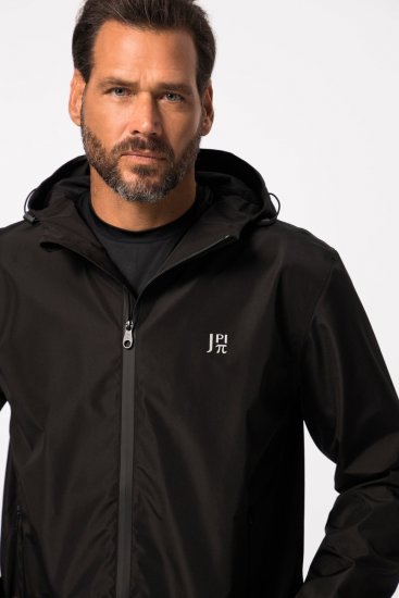Jay-Pi 825611 Kurtka przeciwdeszczowa z klejonymi szwami Czarna - Kurtki Męskie Duże Rozmiary - Kurtki Duże rozmiary 2XL-8XL