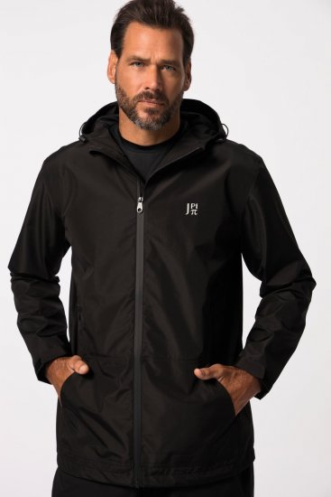 Jay-Pi 825611 Kurtka przeciwdeszczowa z klejonymi szwami Czarna - Kurtki Męskie Duże Rozmiary - Kurtki Duże rozmiary 2XL-8XL