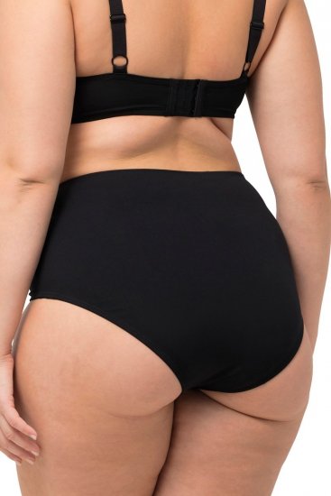 Ulla Popken 825676 Majtki modelujące z wysokim stanem Czarna - Bielizna modelująca - 