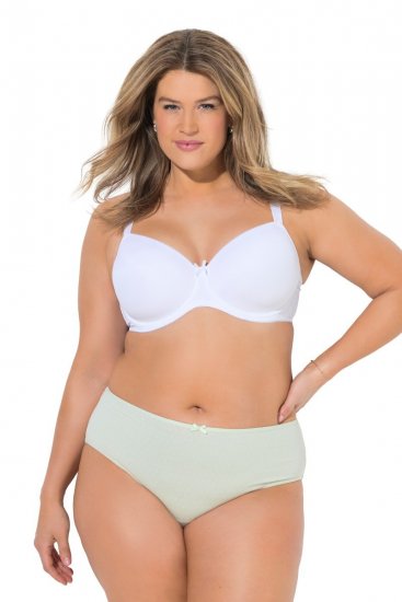 Ulla Popken 825984 Majtki w kropki 5 szt. Jasnoniebieska - Majtki - 