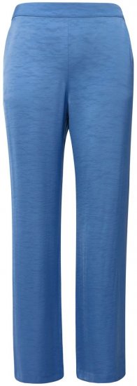 Ulla Popken 826163 Szerokie spodnie garniturowe Denimowy niebieski - Spodnie materiałowe - Szerokie spodnie damskie plus size
