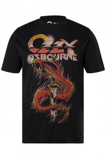 JP1880 Ozzy Osbourne Graphic Band T-Shirt Black - Koszulki - T-shirty meskie Duże Rozmiary - 2XL-14XL