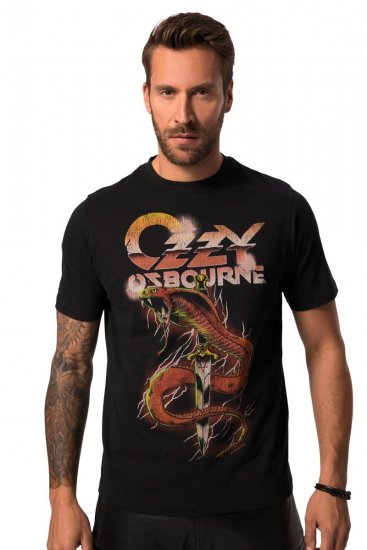 JP1880 Ozzy Osbourne Graphic Band T-Shirt Black - Koszulki - T-shirty meskie Duże Rozmiary - 2XL-14XL