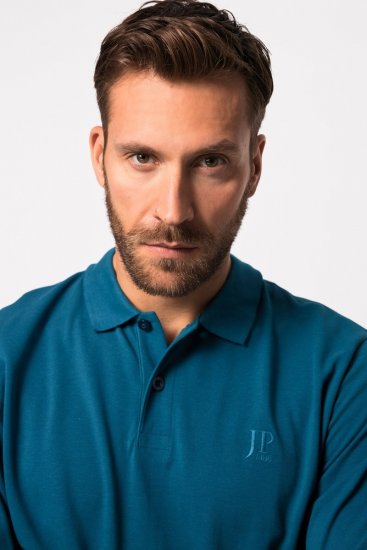 JP1880 Polo Shirt Long Sleeve Blue - Koszulki polo - Koszulki Polo 2XL-8XL