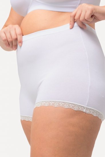 Ulla Popken 827286 Bokserki 3 szt. Czarna - Majtki - 
