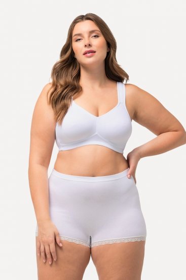Ulla Popken 827286 Bokserki 3 szt. Czarna - Majtki - 
