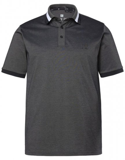 JAY-PI Quickdry Two-Tone Golf Poloshirt Black - Koszulki polo - Koszulki Polo 2XL-8XL