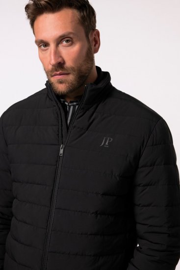 JP1880 Jacket Quilted Stand-up Collar Black - Kurtki Męskie Duże Rozmiary - Kurtki Duże rozmiary 2XL-8XL