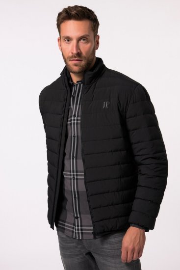 JP1880 Jacket Quilted Stand-up Collar Black - Kurtki Męskie Duże Rozmiary - Kurtki Duże rozmiary 2XL-8XL