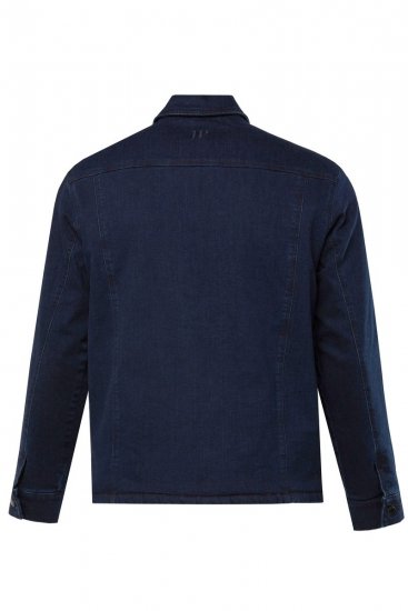 JP1880 829251 Kurtka jeansowa z podszewką teddy Ciemnoniebieski - Kurtki Męskie Duże Rozmiary - Kurtki Duże rozmiary 2XL-8XL