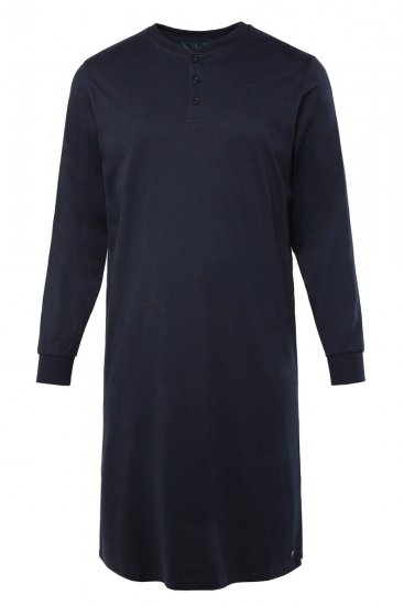 JP1880 Henley Long Sleeved Night Dress Navy - Bielizna & stroje kąpielowe - Bielizna & Stroje kąpielowe 2XL-8XL