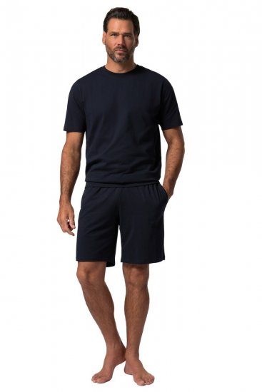 JP1880 829513 Piżama krótki model bellyfit Granatowa - Bielizna & stroje kąpielowe - Bielizna & Stroje kąpielowe 2XL-8XL