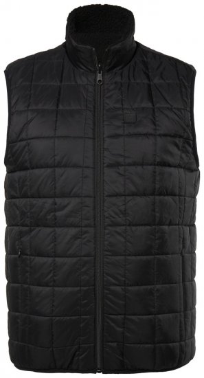 Jay-Pi 829716 Kamizelka dwustronna z teddy Czarna - Kurtki Męskie Duże Rozmiary - Kurtki Duże rozmiary 2XL-8XL