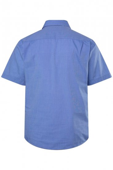 Men+ 756 Koszula biznesowa z krótkim rękawem z klasycznym kołnierzykiem Jasnoniebieska - Koszule - Koszule 2XL-10XL