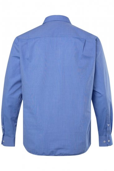Men+ 757 Koszula biznesowa z długim rękawem z otwartym kołnierzykiem Jasnoniebieska - Koszule - Koszule 2XL-10XL
