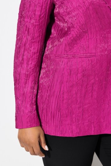 Ulla Popken 830767 Marynarka z efektem zmięcia Magenta - Marynarki - Żakiety w dużych rozmiarach