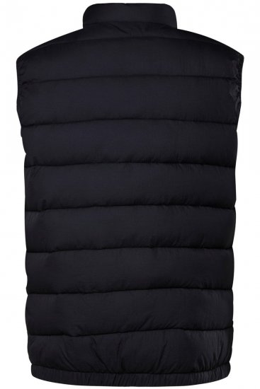 Men+ 578 Kamizelka pikowana ze stójką Granatowa - Kurtki Męskie Duże Rozmiary - Kurtki Duże rozmiary 2XL-8XL
