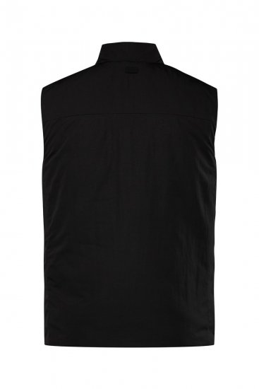 STHUGE 831824 Kamizelka pikowana z materiału z recyklingu Czarna - Kurtki Męskie Duże Rozmiary - Kurtki Duże rozmiary 2XL-8XL