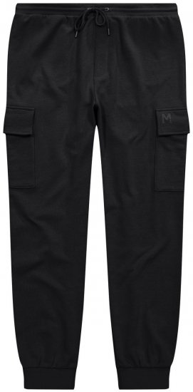 Men+ 113 Spodnie dresowe z kieszeniami cargo Czarna - Dresy & spodenki dresowe - Dresy & Spodnie Dresowe 2XL-12XL