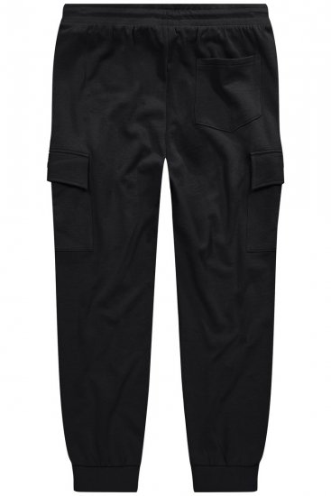 Men+ 113 Spodnie dresowe z kieszeniami cargo Czarna - Dresy & spodenki dresowe - Dresy & Spodnie Dresowe 2XL-12XL