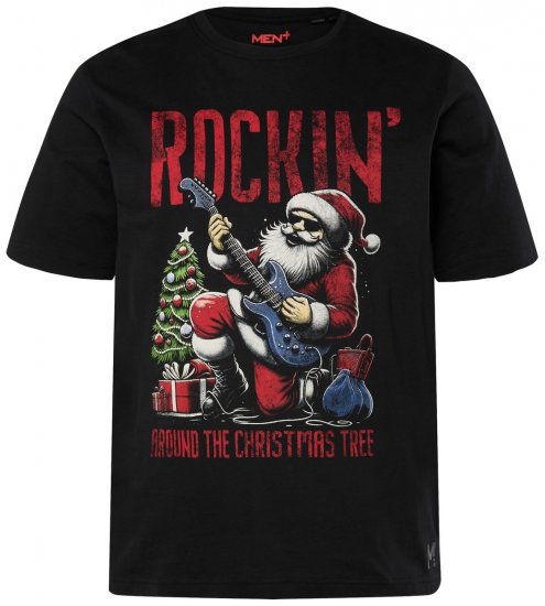Men+ 180 Koszulka Rockin' Czarna - Koszulki - T-shirty meskie Duże Rozmiary - 2XL-14XL