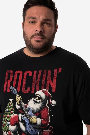 Men+ 180 Koszulka Rockin' Czarna - Koszulki - T-shirty meskie Duże Rozmiary - 2XL-14XL