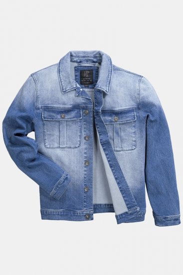 JP1880 832510 Stretch Kurtka jeansowa Indygo - Kurtki Męskie Duże Rozmiary - Kurtki Duże rozmiary 2XL-8XL