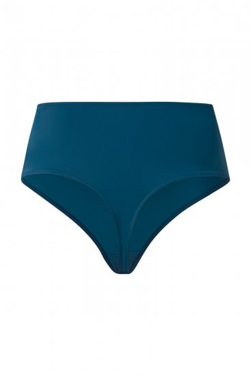 Ulla Popken 832864 Stringi z koronką Petrolowa - Majtki - 