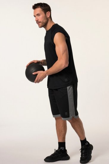 JP1880 Jay-Pi Bermuda QuickDry Mesh Fitness Shorts Black - Odzież sportowa - Odzież sportowa 2XL-10XL