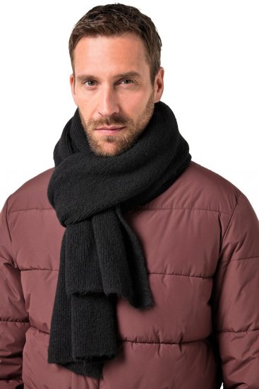 JP1880 834031 Szalik z dzianiny Czarna - Szaliki - 