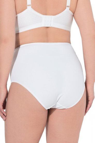 Ulla Popken 834307 Majtki modelujące z koronką Złamana biel - Bielizna modelująca - 