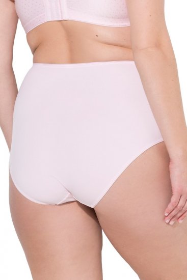 Ulla Popken 834307 Majtki modelujące z koronką Różowa - Bielizna modelująca - 