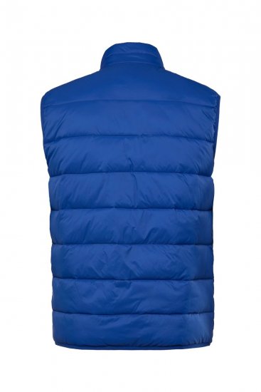 Boston Park 460 Kamizelka pikowana ze stójką Niebieska - Kurtki Męskie Duże Rozmiary - Kurtki Duże rozmiary 2XL-8XL