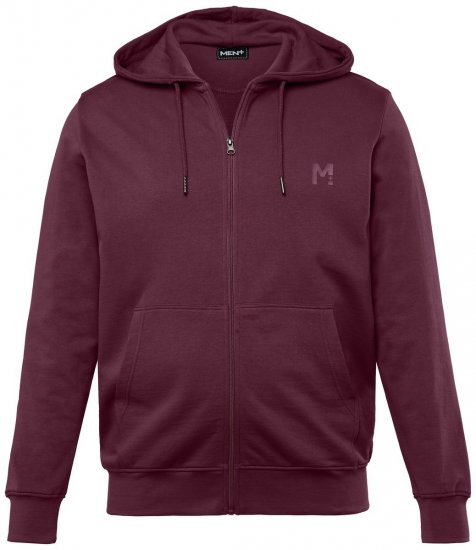 Men+ 851 Bluza z kapturem na zamek Śliwkowa - Bluzy & bluzy z kapturem - Bluzy & Bluzy z kapturem 2XL-12XL
