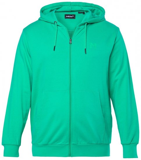 Men+ 851 Bluza z kapturem na zamek Szmaragdowa - Bluzy & bluzy z kapturem - Bluzy & Bluzy z kapturem 2XL-12XL