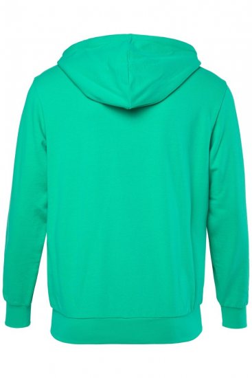 Men+ 851 Bluza z kapturem na zamek Szmaragdowa - Bluzy & bluzy z kapturem - Bluzy & Bluzy z kapturem 2XL-12XL