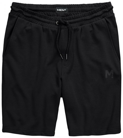 Men+ 858 Spodenki dresowe Czarna - Dresy & spodenki dresowe - Dresy & Spodnie Dresowe 2XL-12XL