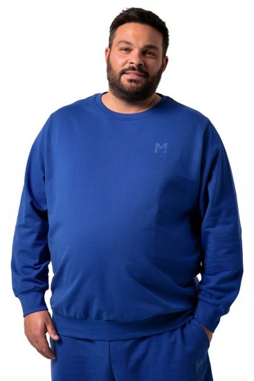 Men+ 865 Bluza Kobaltowa - Bluzy & bluzy z kapturem - Bluzy & Bluzy z kapturem 2XL-12XL