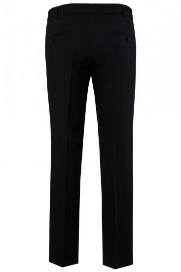 Men+ 066 Porto Spodnie garniturowe bellyfit Czarna - Garnitury - Garnitury dużych rozmiarach