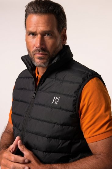 Jay-Pi 835324 Składana pikowana kamizelka Czarna - Kurtki Męskie Duże Rozmiary - Kurtki Duże rozmiary 2XL-8XL