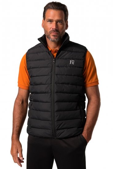Jay-Pi 835324 Składana pikowana kamizelka Czarna - Kurtki Męskie Duże Rozmiary - Kurtki Duże rozmiary 2XL-8XL
