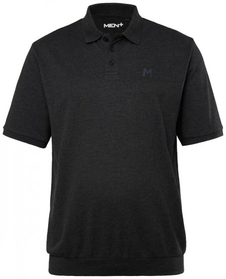Men+ 264 Koszulka polo bellyfit Czarna - Koszulki polo - Koszulki Polo 2XL-8XL